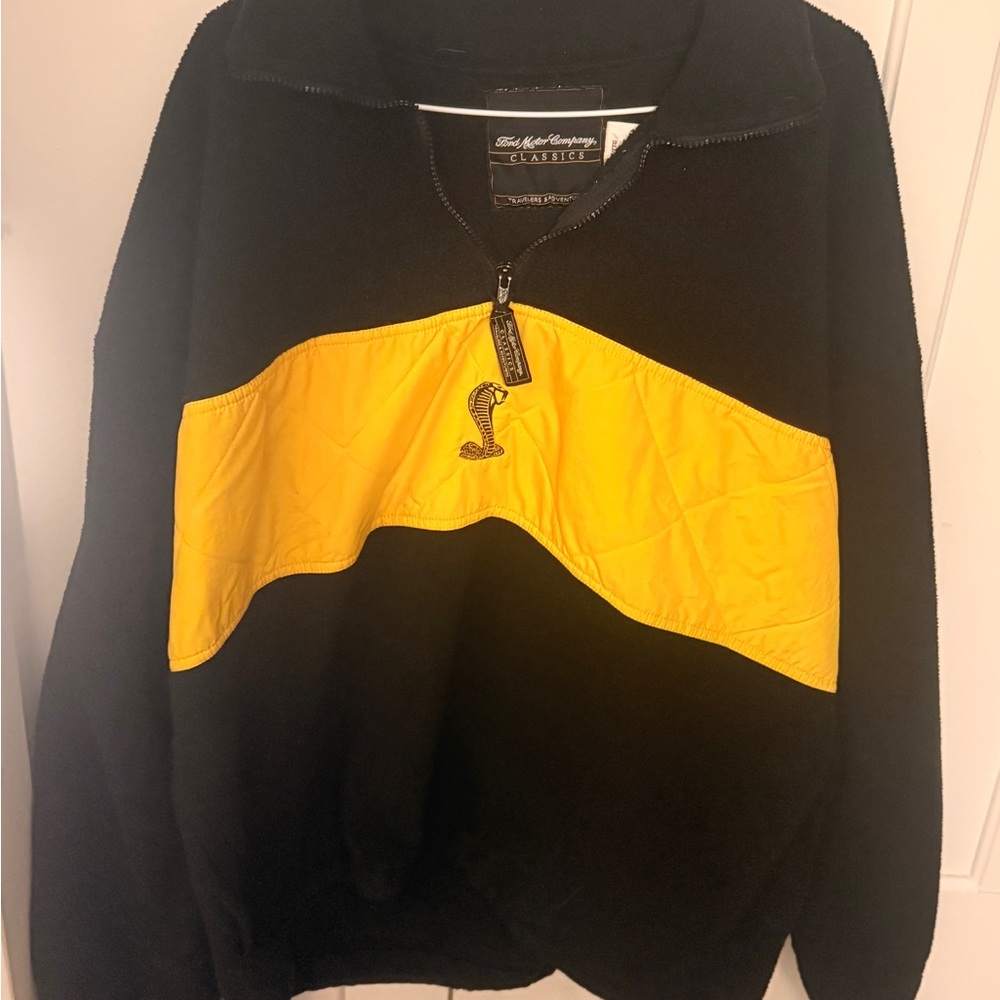 Vintage Ford Shelby Mustang Racing Collectible Fleece Jacket Sweater Cars XXL